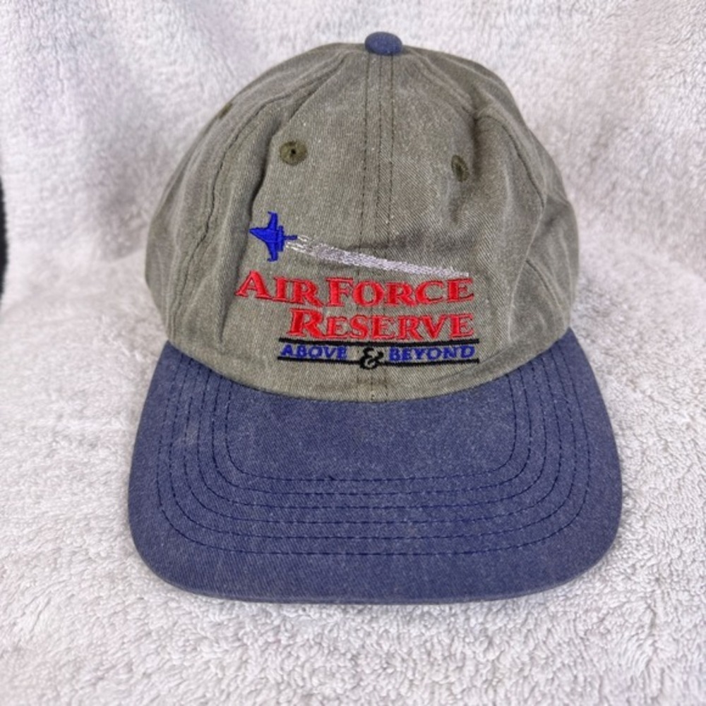 Air Force Reserve Above & Beyond Multicolor Adjustable Baseball Cap Hat USA Made